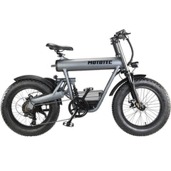 MotoTec Roadster 48v 500w Lithium Electric Bicycle Grey MT-Roadster-48v-500w_Grey