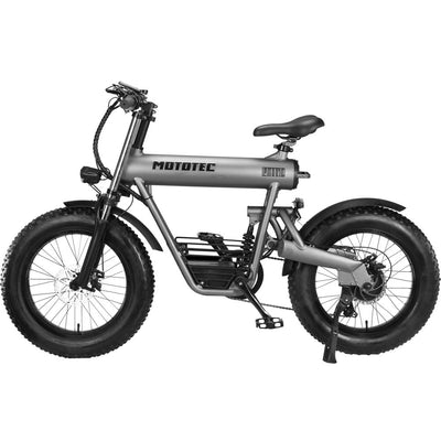 MotoTec Roadster 48v 500w Lithium Electric Bicycle Grey MT-Roadster-48v-500w_Grey