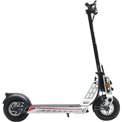 MotoTec Free Ride 48v 600w Lithium Electric Scooter Silver MT-FreeRide-48v_Silver