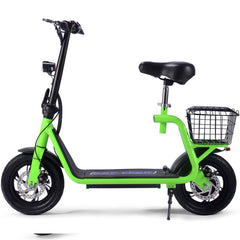 MotoTec Metro 36v 500w Lithium Electric Scooter Green MT-Metro-36v-350w_Green