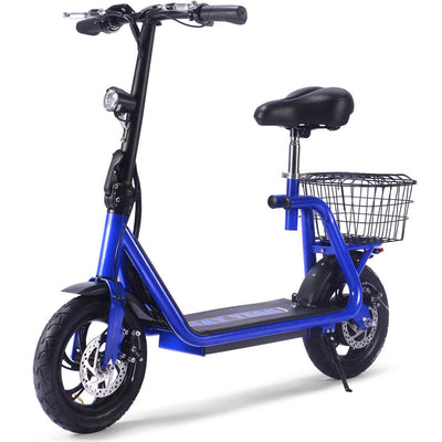 MotoTec Metro 36v 500w Lithium Electric Scooter Blue MT-Metro-36v-350w_Blue