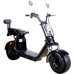 MotoTec Knockout 60v 2000w Lithium Electric Scooter Black MT-Knockout-2000_Black