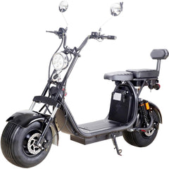 MotoTec Knockout 60v 2000w Lithium Electric Scooter Black MT-Knockout-2000_Black